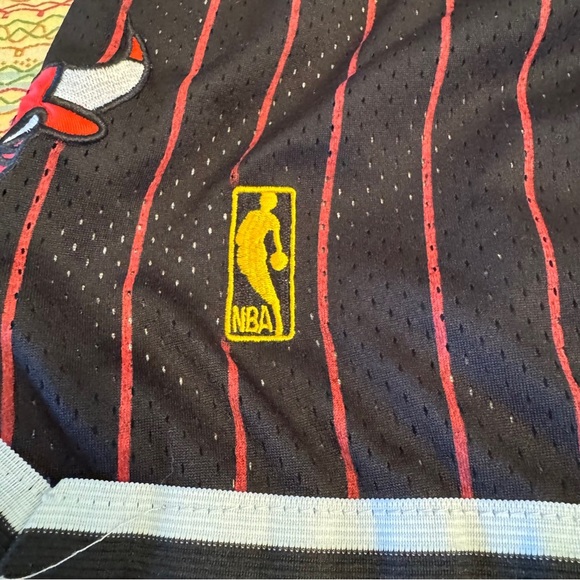 Chicago Bulls Men's Just Don Pinstripe NBA Basketball Shorts Size S/M - Picture 3 of 10